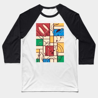 pets mondrian Baseball T-Shirt